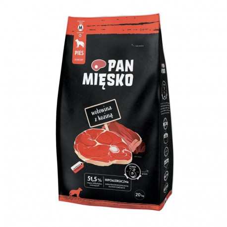 PAN MIĘSKO veiseliha kitsega M kuiv koeratoit 20kg