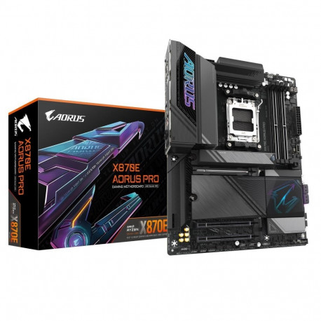 GIGABYTE X870E AORUS PRO emaplaat – toetab AMD Ryzen 9000 protsessoreid, 16+2+2 faasiline digitaalne