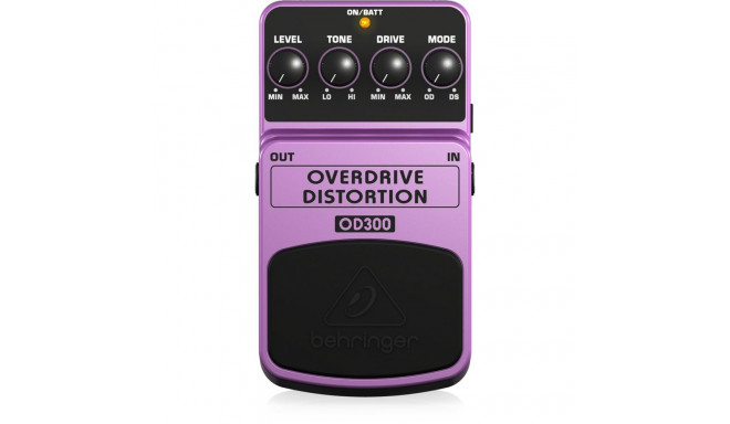 Behringer efektipedaal OD300, lilla, must