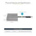 StarTech.com USB 3.0 to 4x HDMI Adapter - External Video &amp; Graphics Card - USB Type-A to Qua