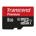 Transcend microSDXC/SDHC Class 10 UHS-I 8GB