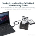 StarTech.com Dual-Bay USB 3.1 to SATA Hard Drive Docking Station, USB 3.1 (10 Gbps) Hard Drive Dock,