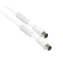 Alcasa S-PAK02 coaxial cable 2 m White