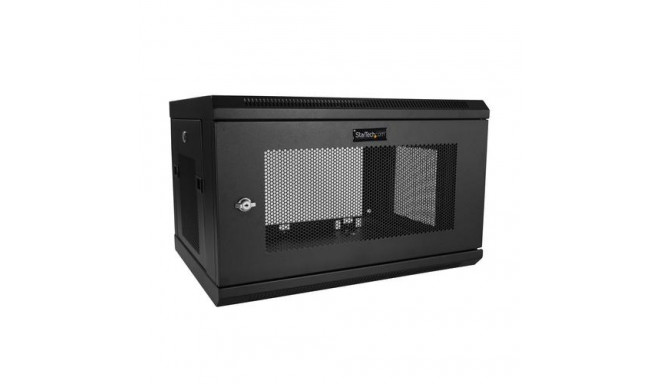 StarTech.com 2-Post 6U Wall Mount Network Cabinet with 1U Shelf, 19&quot; Wall-Mounted Server Ra