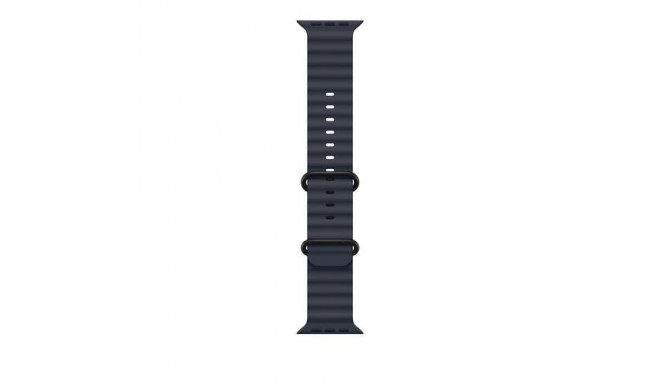 Apple 49mm Navy Ocean Band - Black Titanium Finish