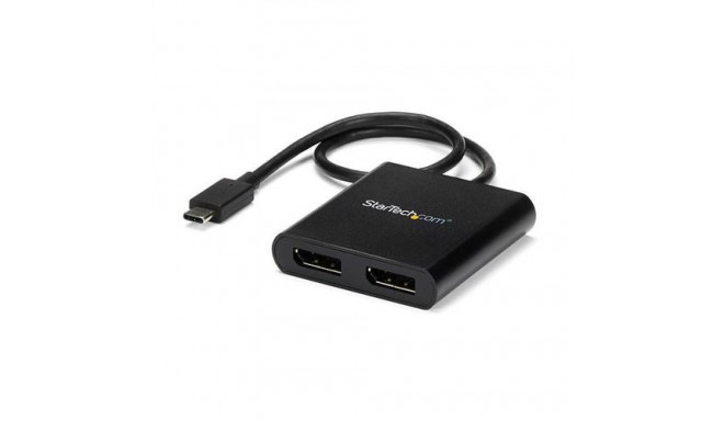 StarTech.com USB-C to Dual DisplayPort 1.2 Adapter, USB Type-C Multi-Monitor MST Hub, Dual 4K 30Hz/1