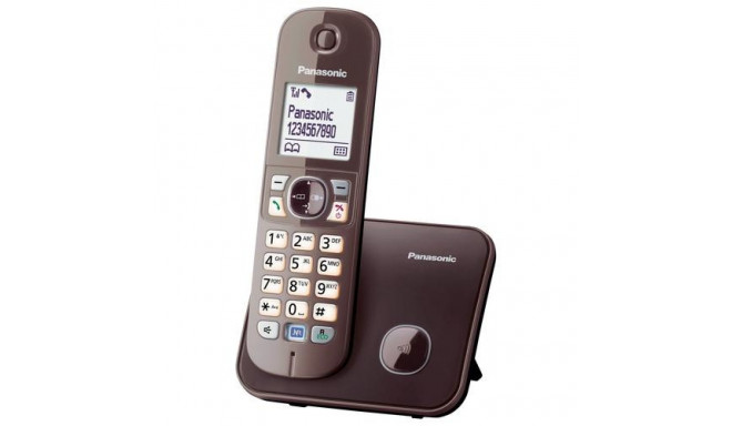 Panasonic KX-TG6811GA telephone DECT telephone Caller ID Brown