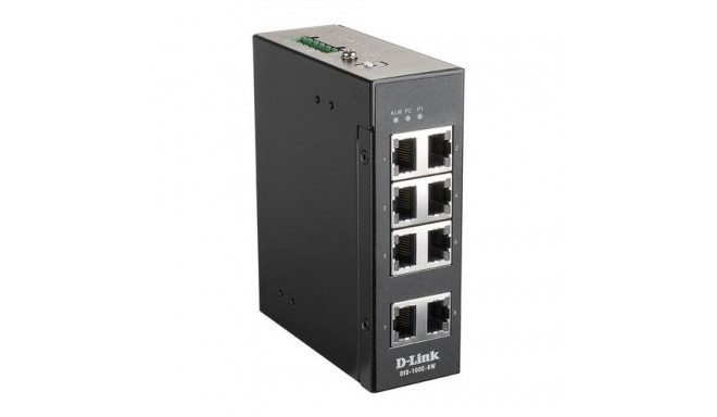 D-Link DIS-100E-8W network switch Unmanaged L2 Fast Ethernet (10/100) Black