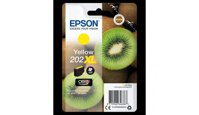 Epson Kiwi Singlepack Yellow 202XL Claria Premium Ink