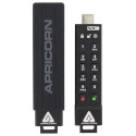 Apricorn ASK3-NXC-128GB USB flash drive USB Type-C 3.2 Gen 1 (3.1 Gen 1) Black