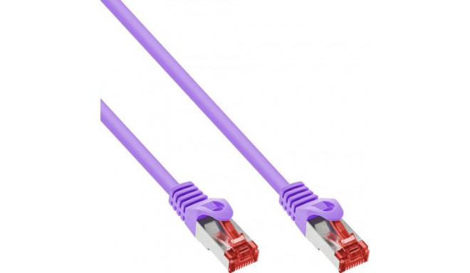 InLine Patch Cable S/FTP PiMF Cat.6 250MHz PVC copper purple 3m