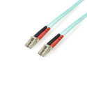 StarTech.com 3m (10ft) LC/UPC to LC/UPC OM4 Multimode Fiber Optic Cable, 50/125µm LOMMF/VCSEL Zipcor