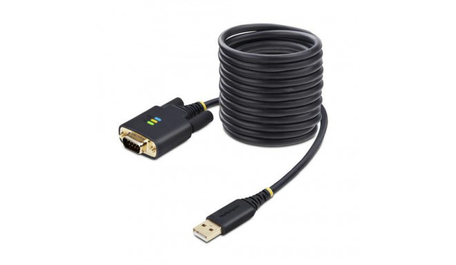 StarTech.com 10ft (3m) USB to Serial Adapter Cable, COM Retention, Interchangeable Screws/Nuts, USB-