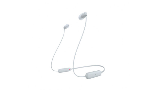 Sony WI-C100 Headset Wireless In-ear Calls/Music Bluetooth White