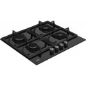 Beko HILG64225S hob Black Built-in 60 cm Gas 4 zone(s)