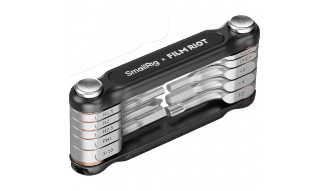 SmallRig 4375 x FILM RIOT 10-in-1 Folding Wrench Set with Multiple Angle Positioning Black