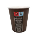 Coffee cup COFFEE 4 YOU 250ml, ø 80mm, brown, cardboard, pack of 100