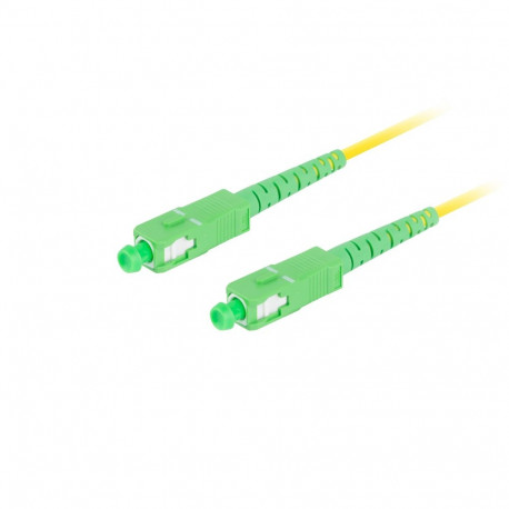 FIBER OPTIC PATCHCORD SM SC/APC-SC/APC SIMPLEX 5M LSZH G657A1 3.0MM YELLOW LANBERG