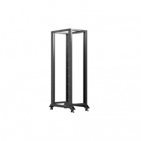 OPEN RACK 19" 42U 600X1000 BLACK LANBERG (FLAT PACK)