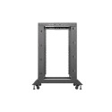 OPEN RACK 18U 600X800 BLACK LANBERG