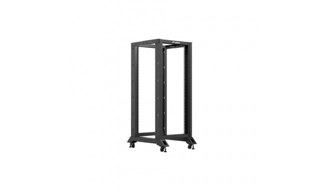 OPEN RACK 19" 27U 600X800 BLACK LANBERG V2 (FLAT PACK)