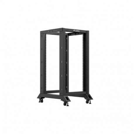 OPEN RACK 19" 22U 600X800 BLACK LANBERG V2 (FLAT PACK)