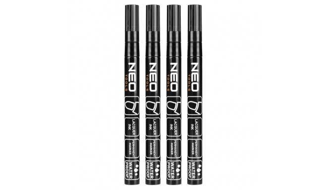 ehitusmarker must püsiv veekindel lakialumiinium 4 tk