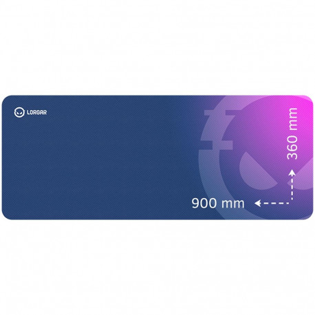 Lorgar Main 139, Gaming mouse pad, High-speed surface, Purple anti-slip rubber base, size: 900mm x 3