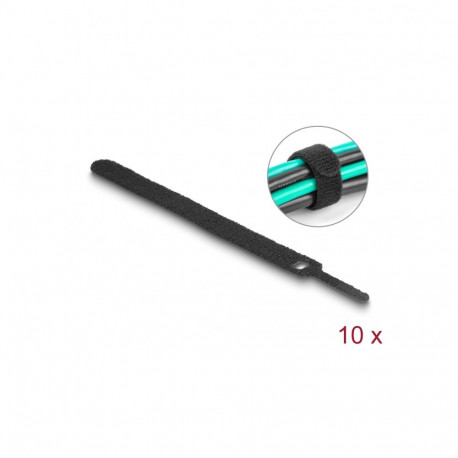 Takjapael kaabliside 12mm x 150mm, must (10.tk)