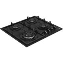 Beko HIYG64225SBOP hob Black Built-in 60 cm Gas 4 zone(s)