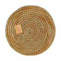 Table Mat Privilege Korne Brown wicker Ø 35 cm (16 Units)