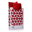 Hot Water Bottle EDM Red White Wool (2 L)