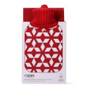 Hot Water Bottle EDM Red White Wool (2 L) Hot Water Bottle EDM Red White Wool (2 L)