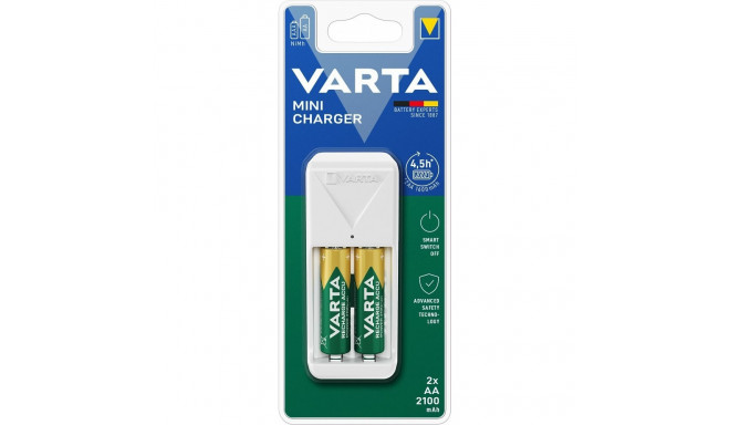 VARTA MINI CHARGER 57656 + 2 x rechargeable battery R6 (AA) 2100mAh