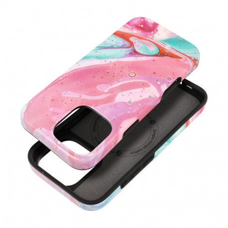 Case for iPhone 16 PRO MAX Forcell F-Protect Mirage compatible with Magsafe Military Drop-Test pink 