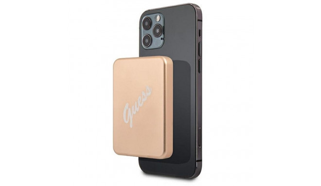 Power bank with wirelles charging GUESS GUPBMSVSLG 3000mAh Compatible with Magsafe