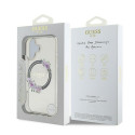 GUESS case for IPHONE 16 compatible with MagSafe GUHMP16SHFWFCK (IML Flowers Wreath) black