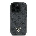 GUESS case for IPHONE 16 Pro Max GUHCP16XP4TDPK (PU Leather 4G Triangle Strass) black
