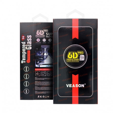 6D Pro Veason Glass - for Iphone 16 Pro / 17 / 17 Pro / 18 / 18 Pro black