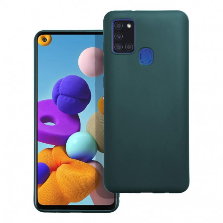 Case for Samsung A21S Matt dark green