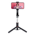 Combo selfie stick with tripod and remote control bluetooth black SSTR-13