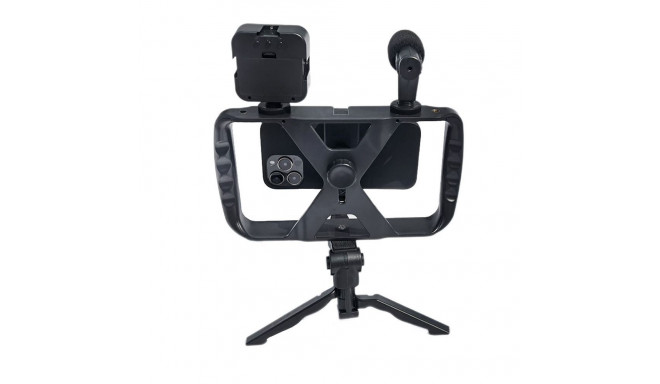 Combo selfie with tripod for live broadcast with LED flash and micro and remote control TL-49T