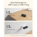 VEGER powerbank 5 000 mAh with built-in connector Type C PD QC3.0 3A 20W PlugOn (W0556) black