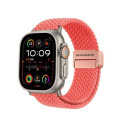 DUX DUCIS strap MIXTURE PRO stretchable braided for Apple Watch 42 / 44 / 45 / 49 mm guava