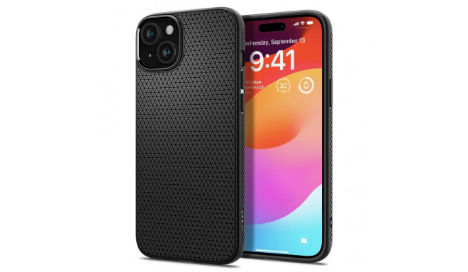 SPIGEN case LIQUID AIR for IPHONE 15 matte black