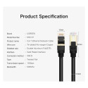 Kaabel F/FTP CAT7 2xRJ45 pistikutega 10m must NW107 UGREEN