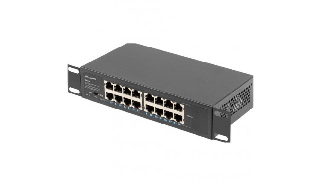 Lanberg switch 16x 1GB haldamata riiuli 10"/19"
