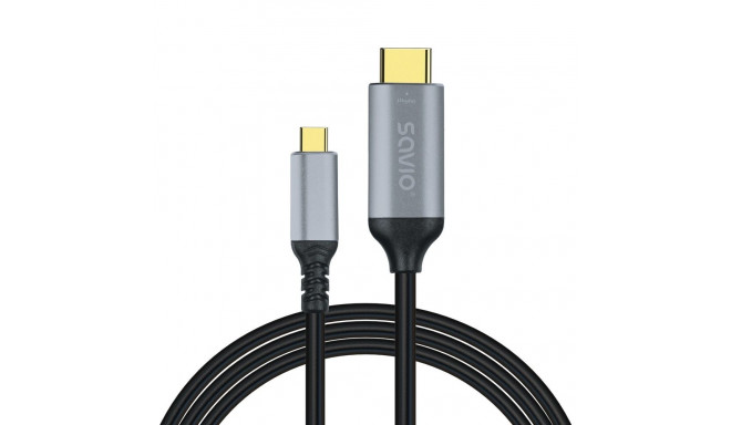 USB-C - HDMI v2.0b kaabel, 3m, vaskne CL-184