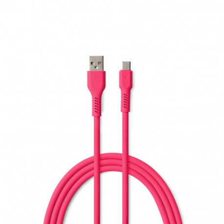 COLORUM cable USB-A - USB-C 1,8m 3A CK60-AC-02 xMagenta