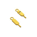 Key / needle for SIM card tray needle keychain yellow